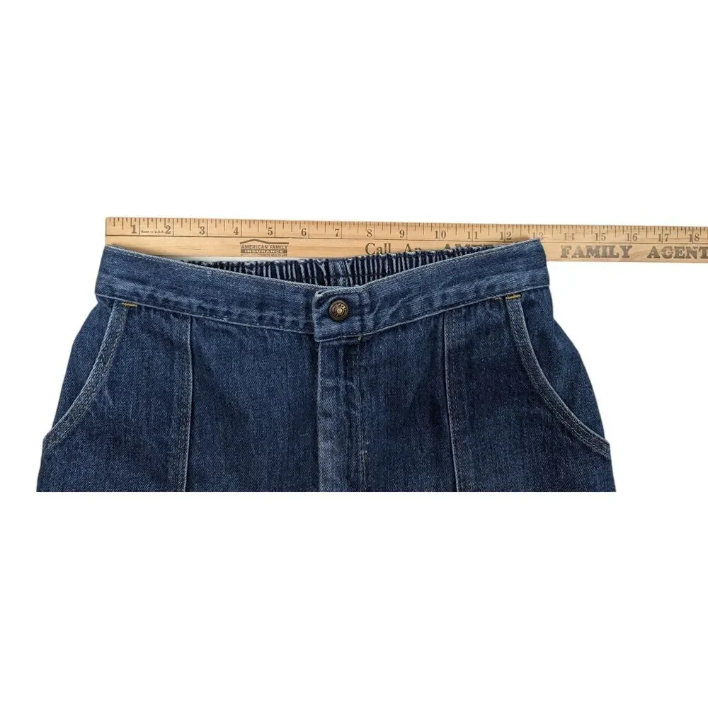 Vintage Levis Elastic‎ Jeans Womens Sz 14 32x29 Blue Denim *READ